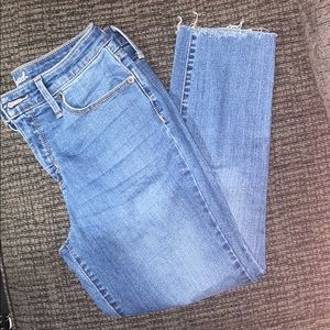 High rise skinny jeans